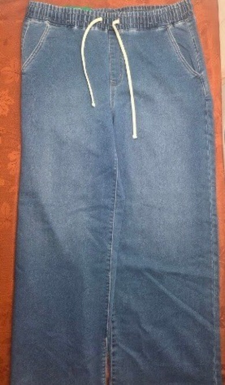 Bench The Denim Sweatpant Wide Leg Pants Women Light Wash XL